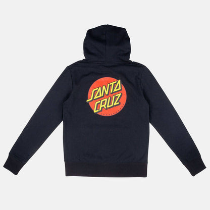 Santa Cruz Classic Dot Chest Hoodie - Black - Blowout Skateshop