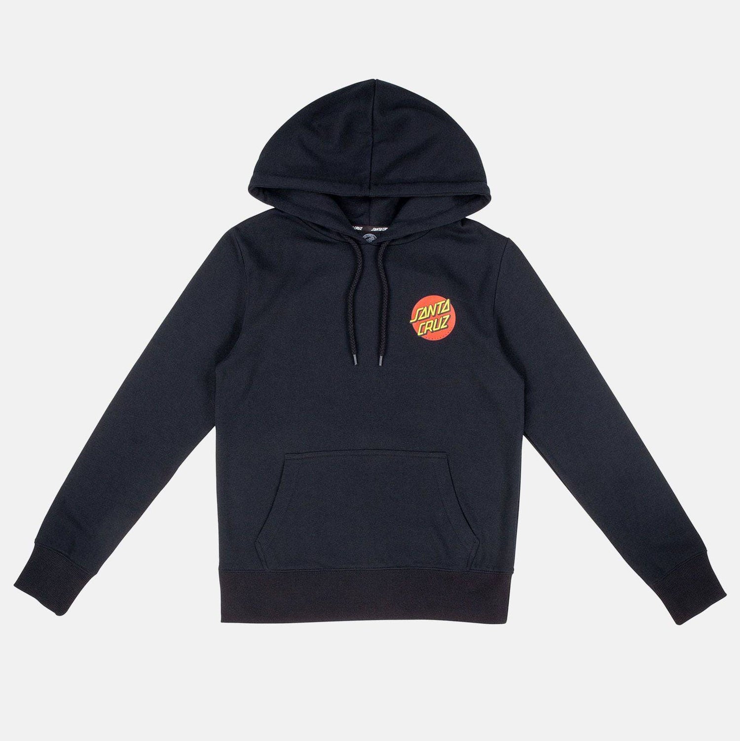 Santa Cruz Classic Dot Chest Hoodie - Black - Blowout Skateshop