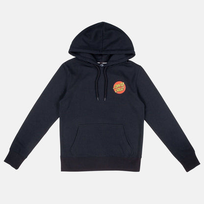 Santa Cruz Classic Dot Chest Hoodie - Black - Blowout Skateshop