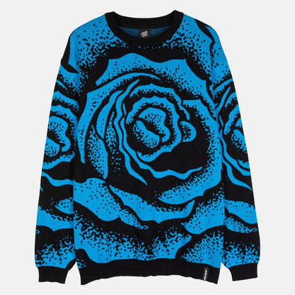 Santa Cruz Dressen Big Rose Crew - Black / Blue - Blowout Skateshop