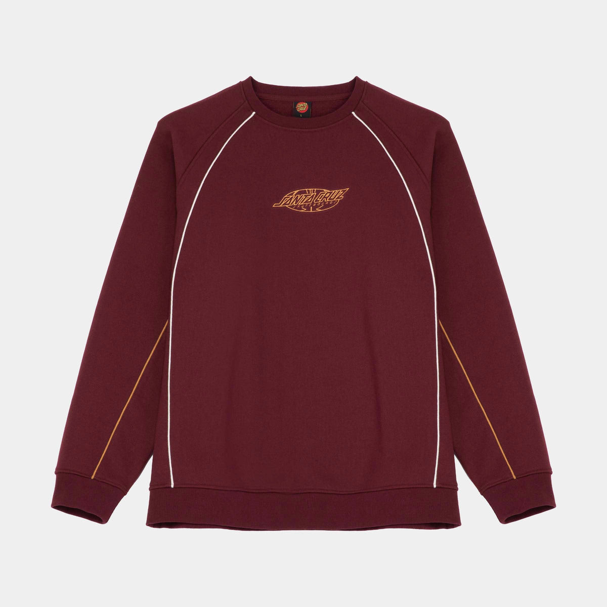 Santa Cruz Pinstripe Crew - Dark Plum, produkt vorne