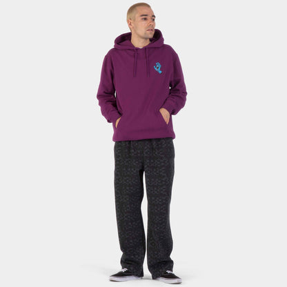 Santa Cruz Screaming Hand Chest Hoodie - Fresh Purple, model ganzkörper vorne