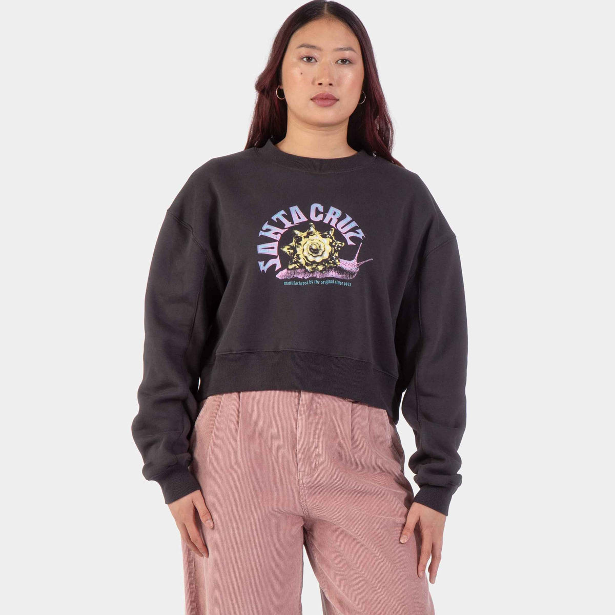 Santa Cruz Star Snail Crew - Black Wash, model vorne