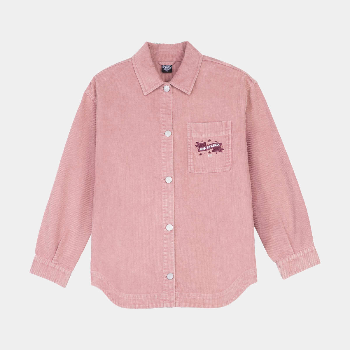 Santa Cruz Scribe Strip Long Sleeve Shirt - Putty Wash, produkt vorne