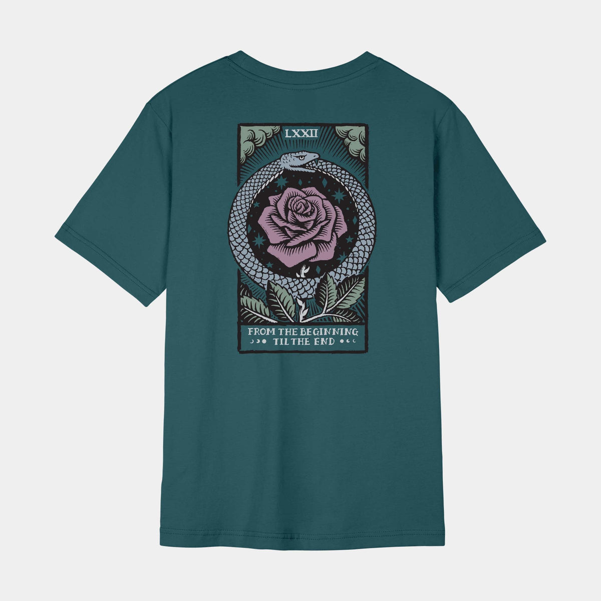 Santa Cruz Delfino Eternal T-Shirt - Deep Sea, produkt hinten