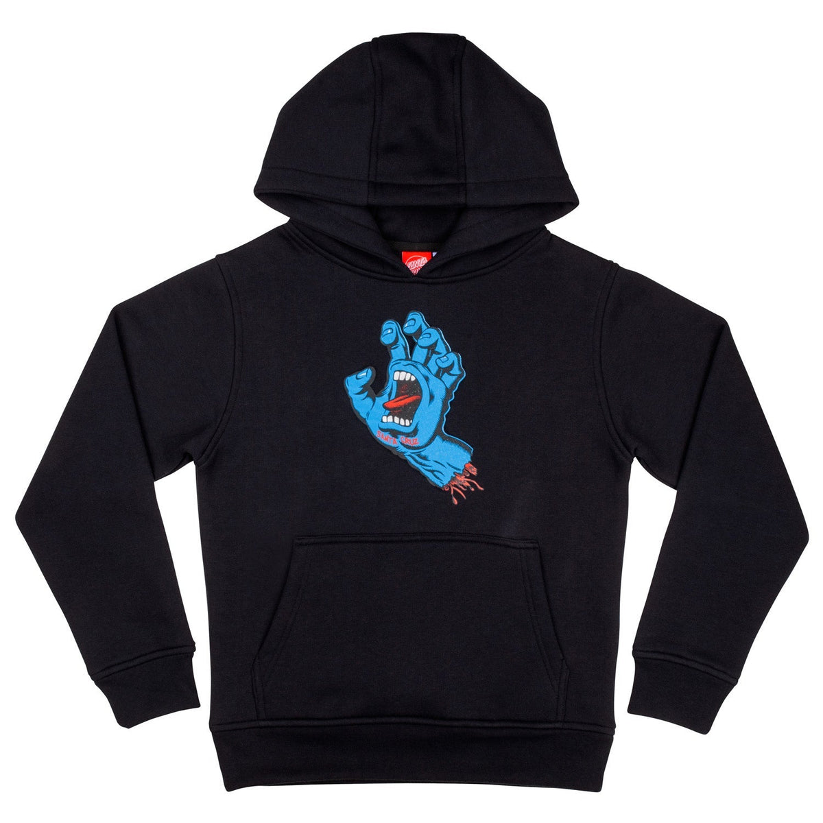 Santa Cruz Youth Screaming Hand Hoodie - Black, produkt vorne