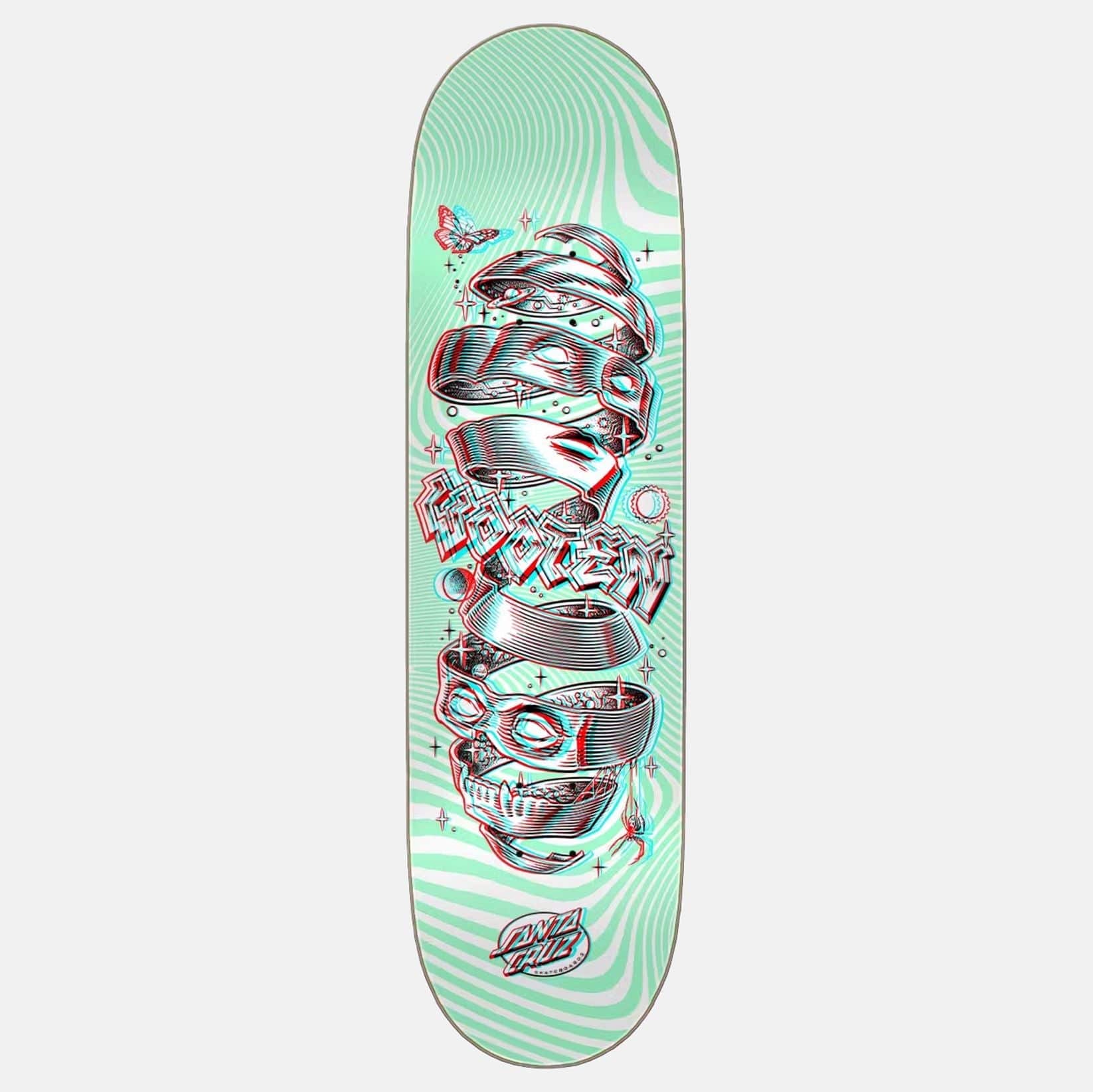 Santa Cruz Wooten Unwound Anaglyph Pro 8.5&quot; Deck - Blowout Skateshop