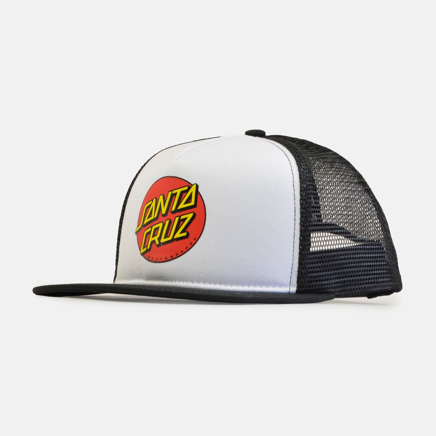 Santa Cruz Classic Dot Mesh Cap - White / Black Weiß Bild 1
