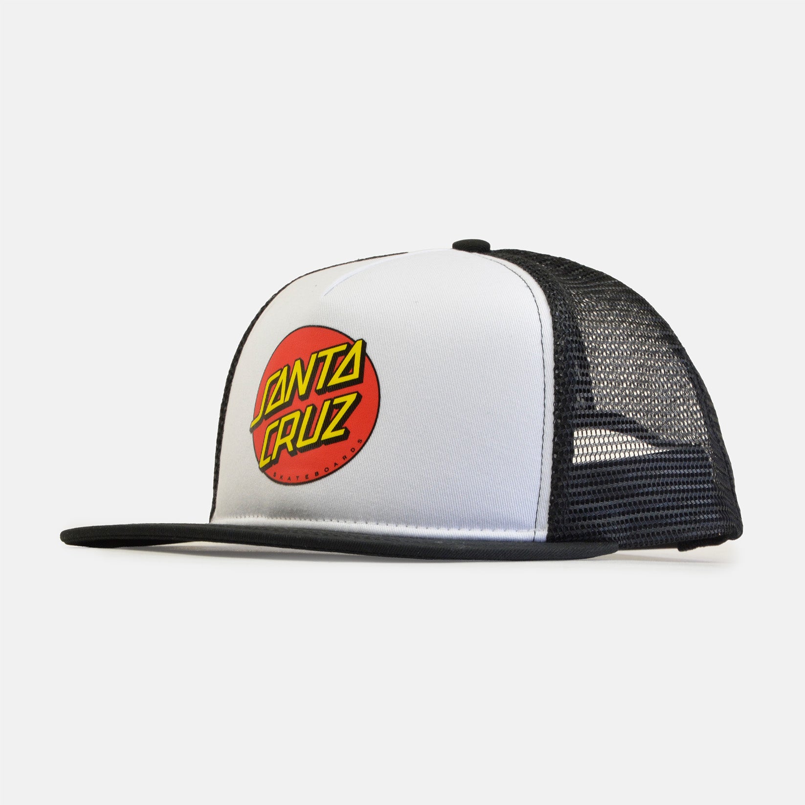 Santa Cruz Classic Dot Mesh Cap - White / Black Weiß Bild 1