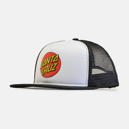 Santa Cruz Classic Dot Mesh Cap - White / Black Weiß Bild 1