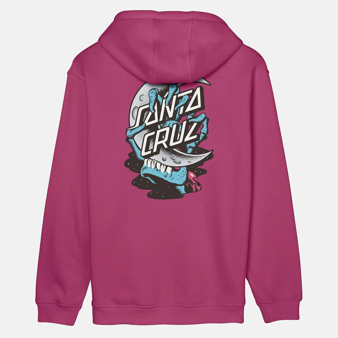 Santa Cruz Crescent Bone Hand Hoodie - Burgundy Rot Bild 1
