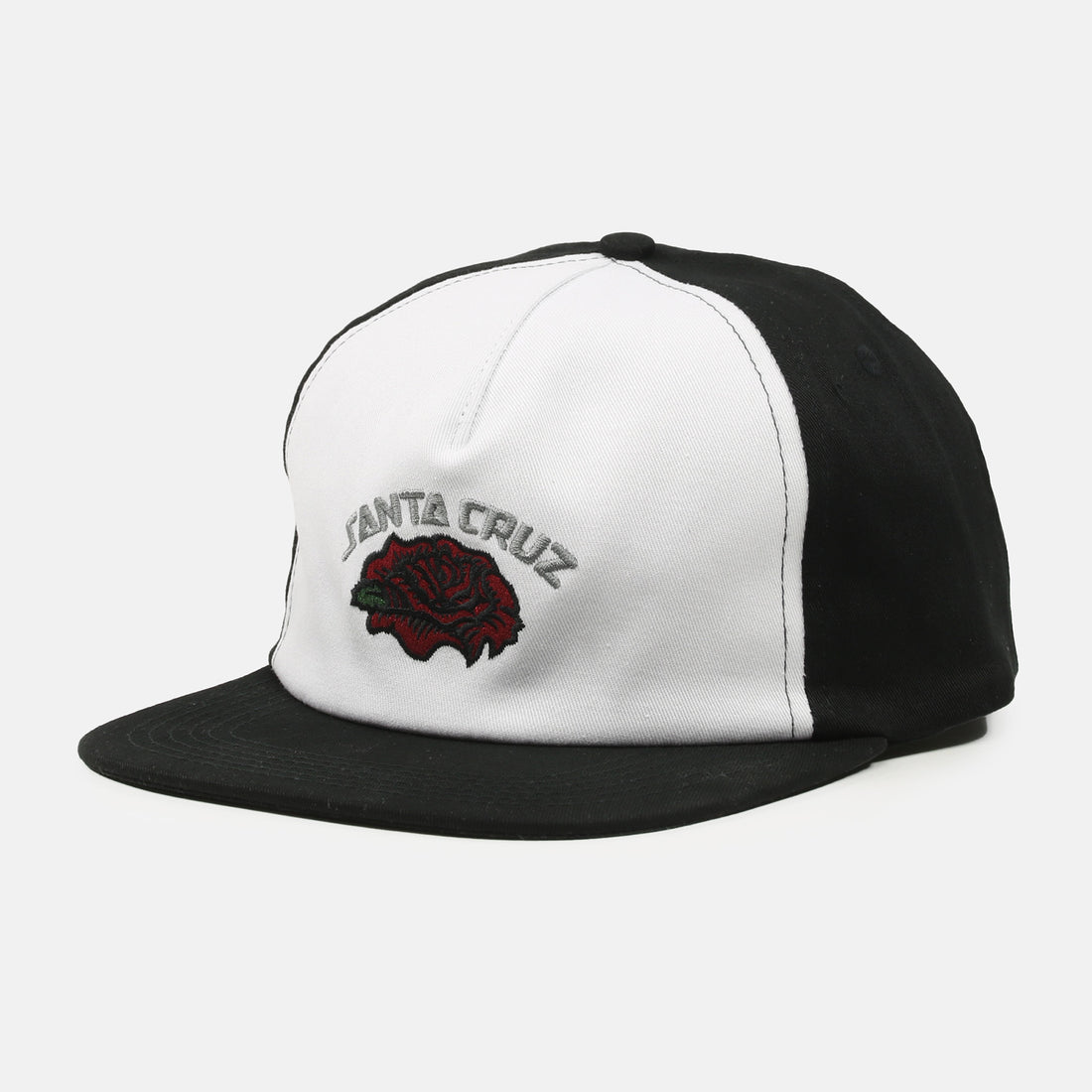 Santa Cruz Dressen Roses Solo Cap - White / Black Schwarz Bild 1
