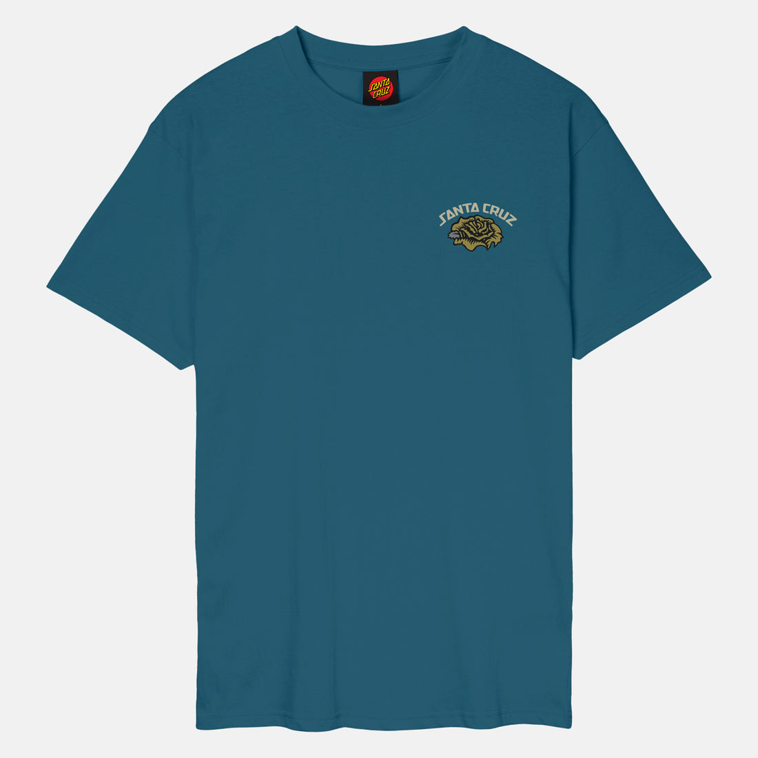 Santa Cruz Dressen Roses Solo T-Shirt - Dark Teal Blau Bild 2
