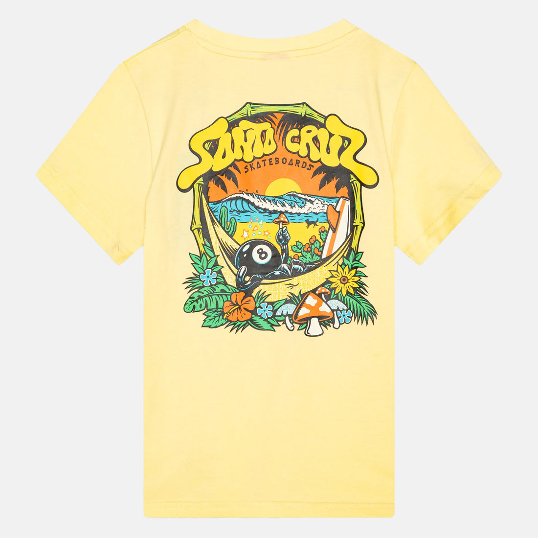 Santa Cruz Kids Winkowski 8Baller T-Shirt - Butter Gelb Bild 1