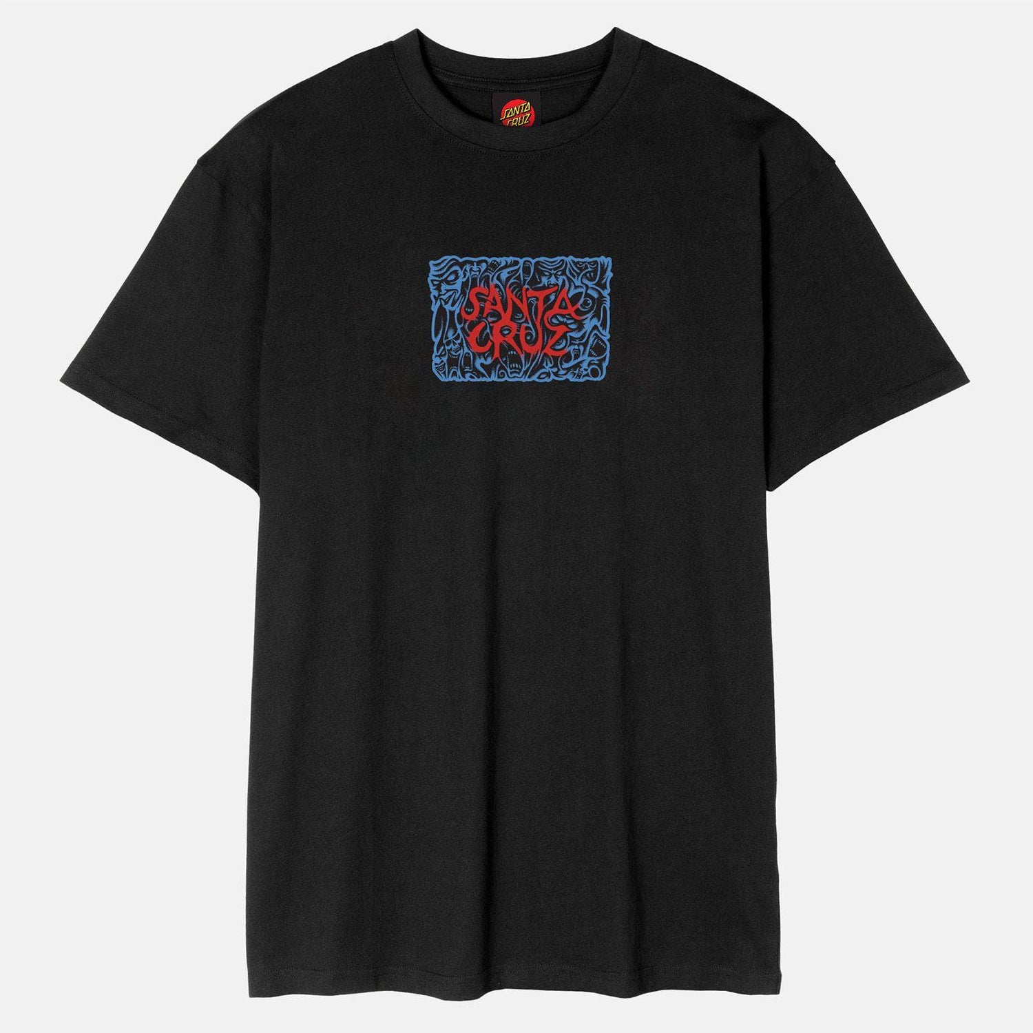 Santa Cruz Knox Faces Front T-Shirt - Black Schwarz Bild 1