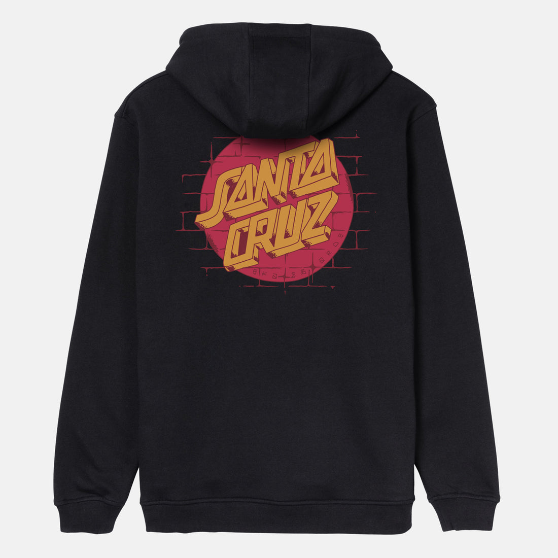 Santa Cruz Scrawl Brick Dot Center Hoodie - Black Schwarz Bild 1