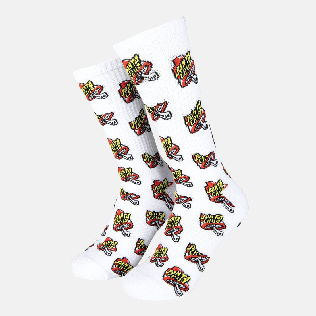 Santa Cruz Toadstool Dot Socke - White Weiß Bild 1