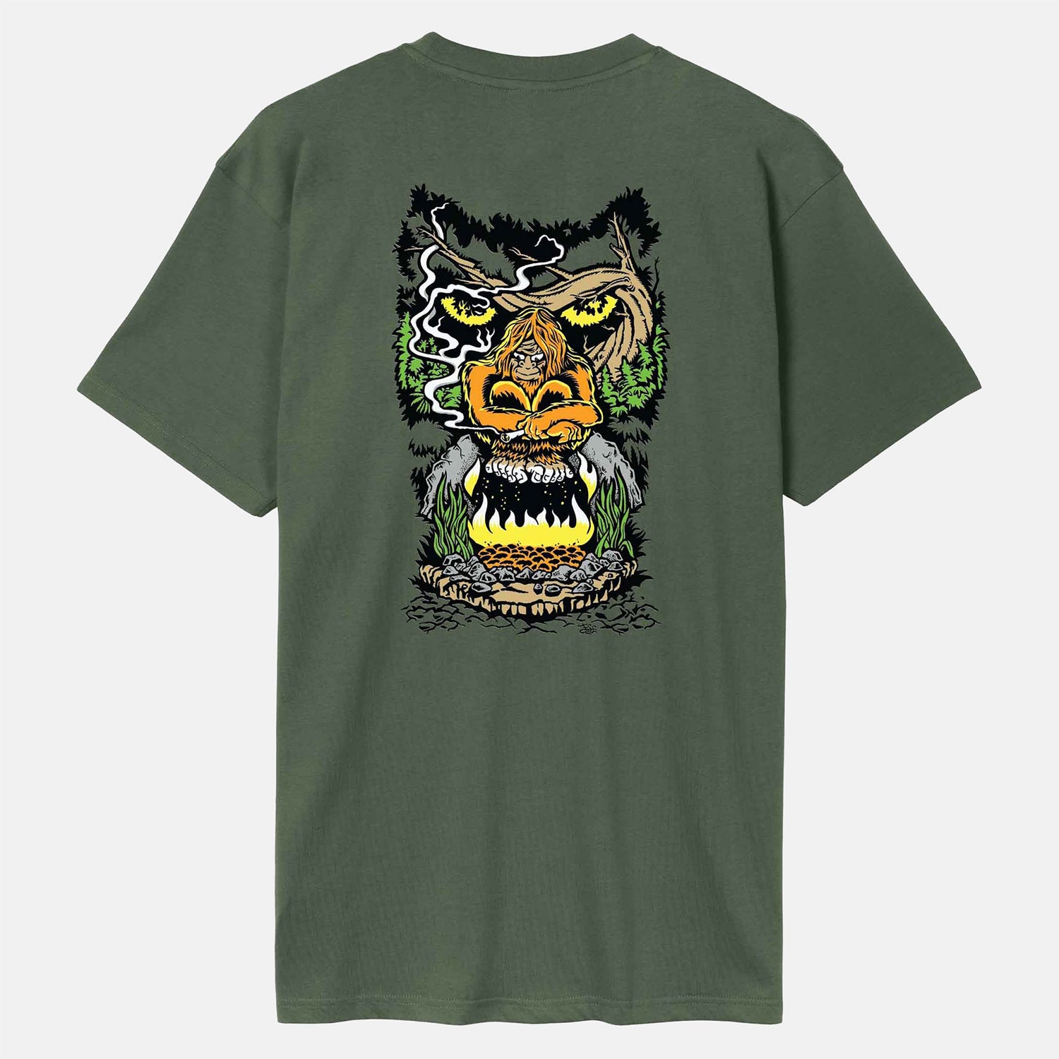 Santa Cruz Winkowski Big Foot T-Shirt - Dark Moss Grün Bild 1