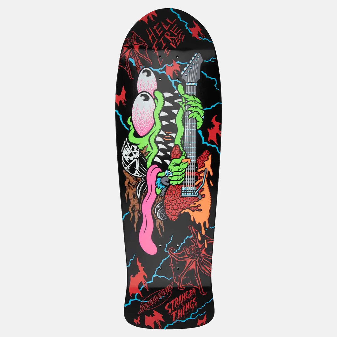 Santa Cruz x Stranger Things Meek Slasher Eddie Reveal 10.1 Deck Mehrfarbig Bild 1