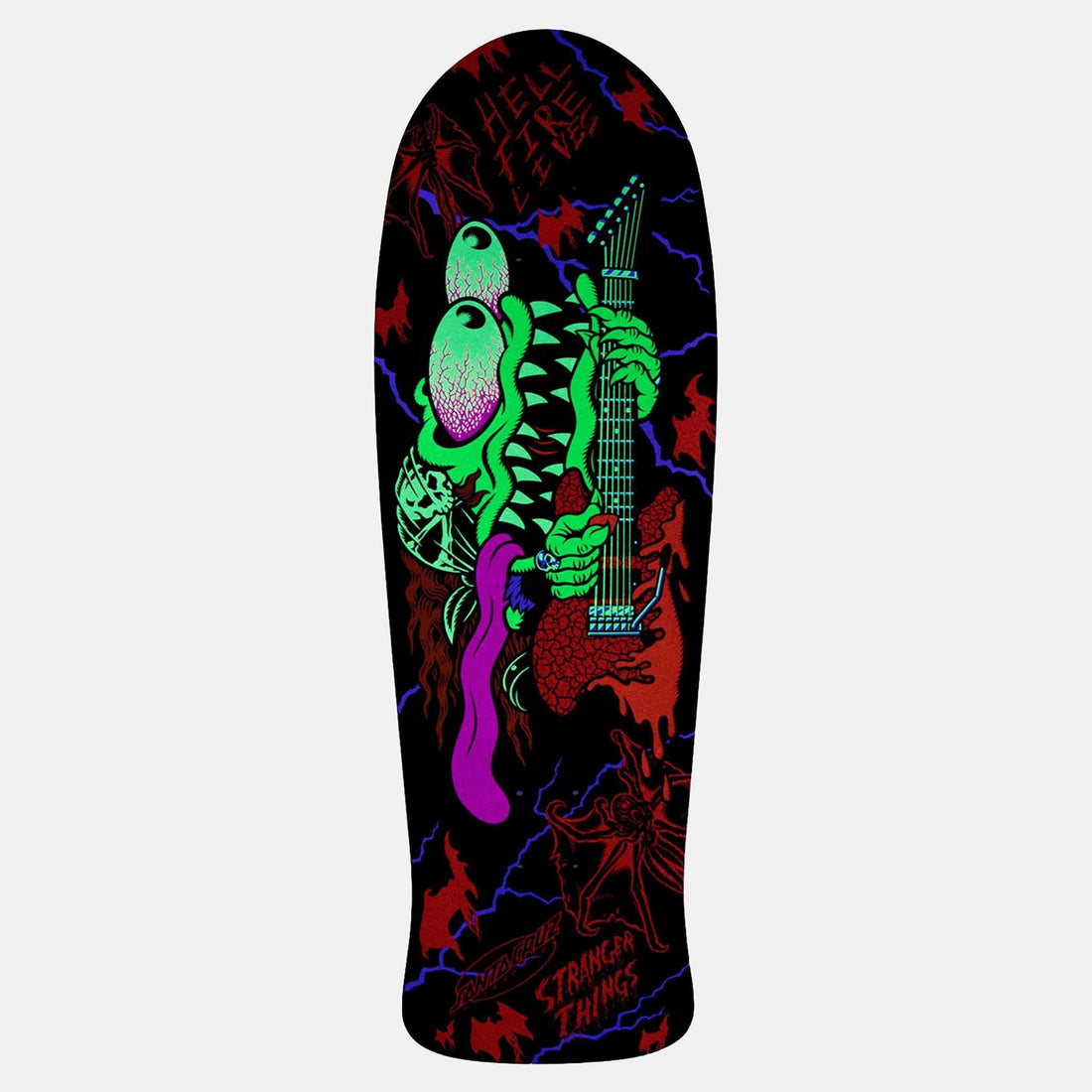 Santa Cruz x Stranger Things Meek Slasher Eddie Reveal 10.1 Deck Mehrfarbig Bild 2