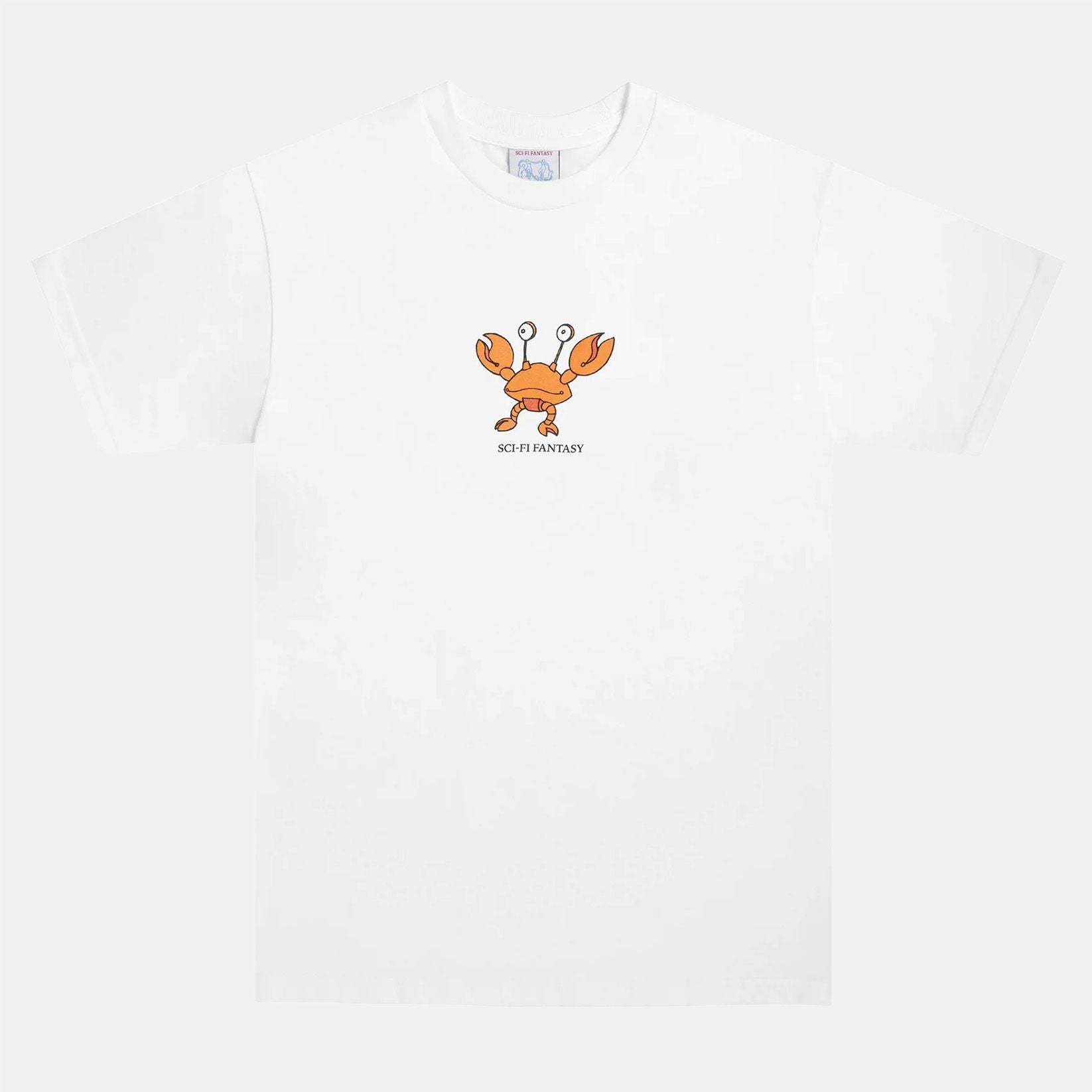 Sci-Fi Fantasy Crab T-Shirt- White - Blowout Skateshop