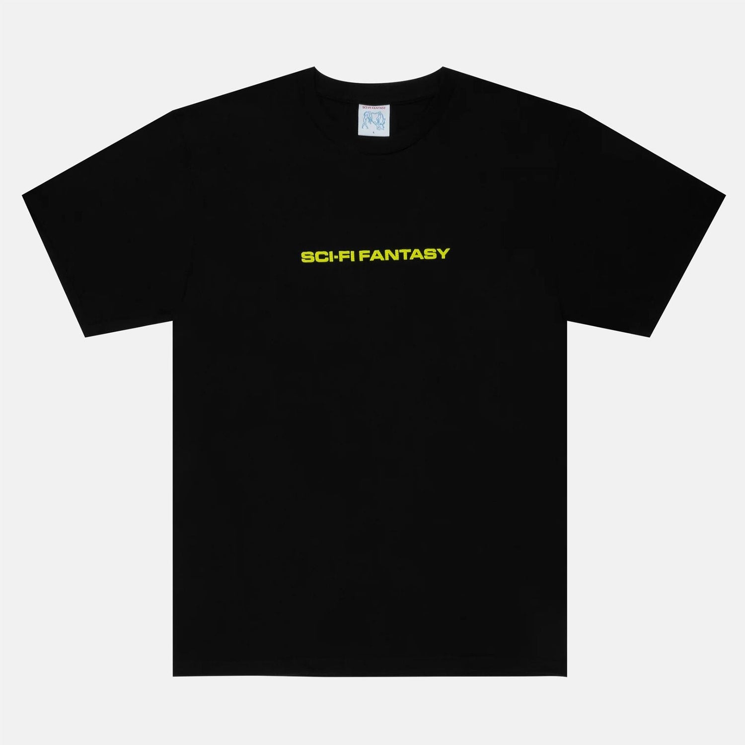 Sci-Fi Fantasy Textured Logo T-Shirt - Black Weiß Bild 1
