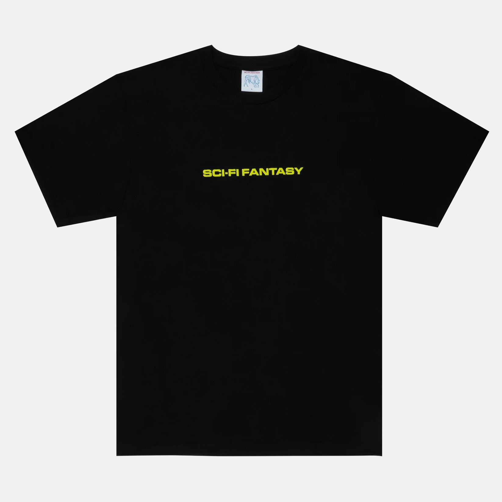 Sci-Fi Fantasy Textured Logo T-Shirt - Black Weiß Bild 1