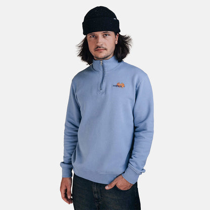 Seasick Crab Halfzip - Mid Blue Blau Bild 1