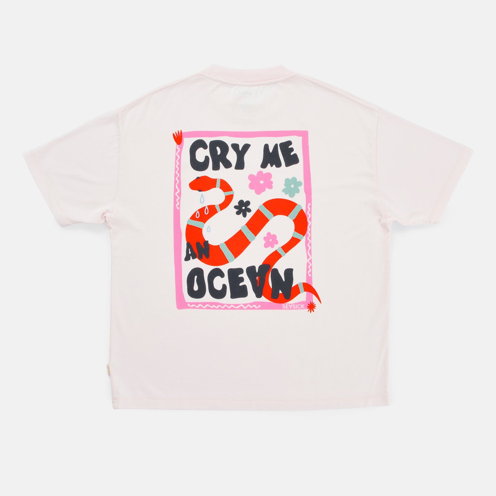 Seasick Cry Me An Ocean T-Shirt - Rosa Pink Bild 1