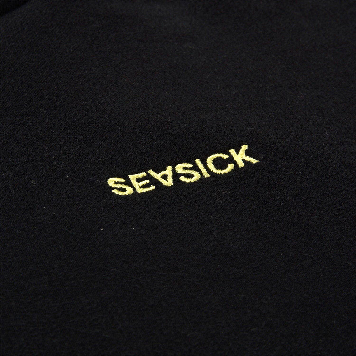 Seasick Flower &amp; Fish Hoodie - Black Schwarz Bild 3