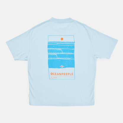 Seasick Ocean People T-Shirt - Blue Blau Bild 1