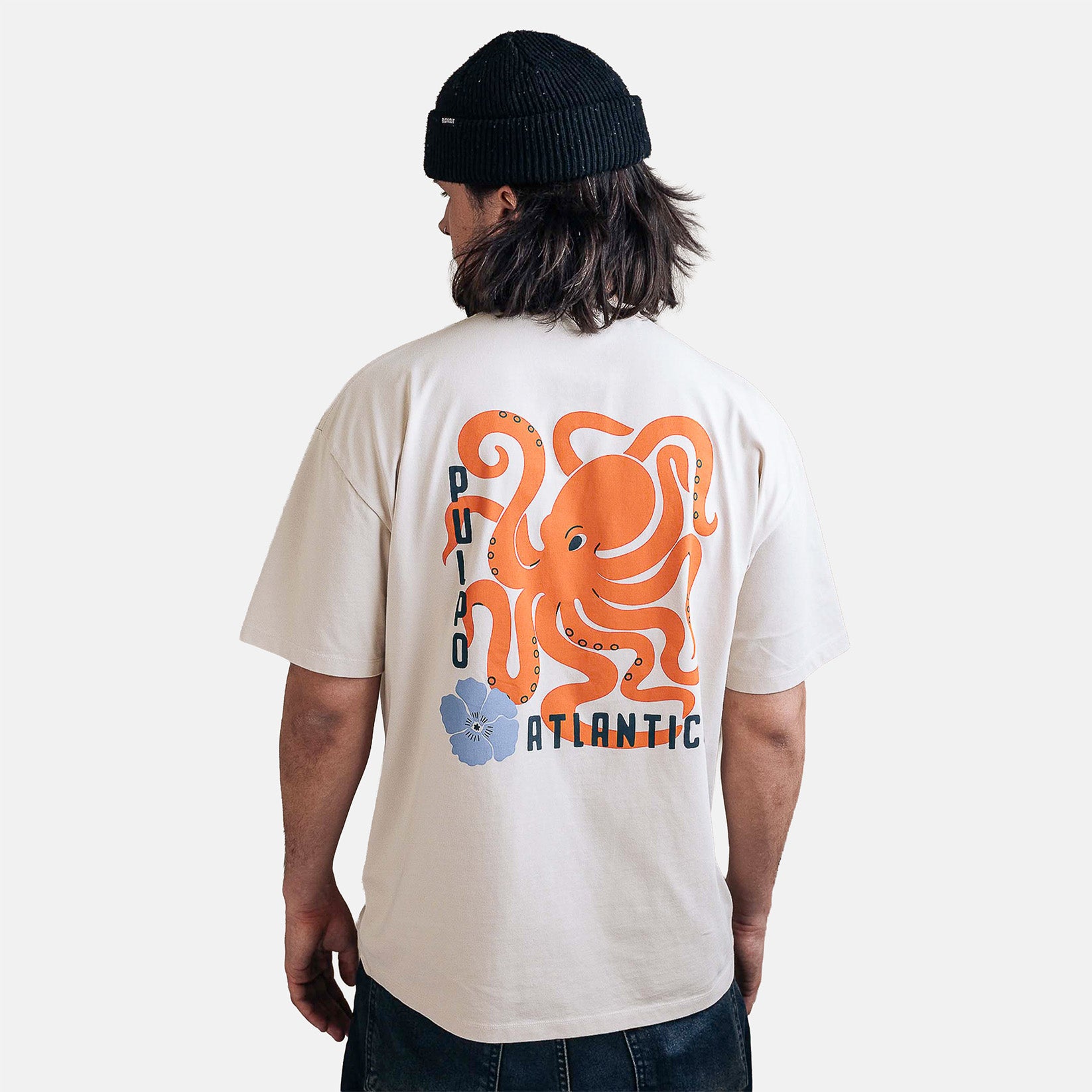 Seasick Pulpo Atlantico T-Shirt - Light Beige Braun Bild 1