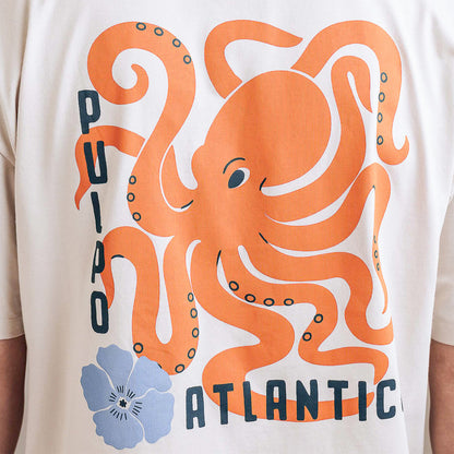 Seasick Pulpo Atlantico T-Shirt - Light Beige Braun Bild 3