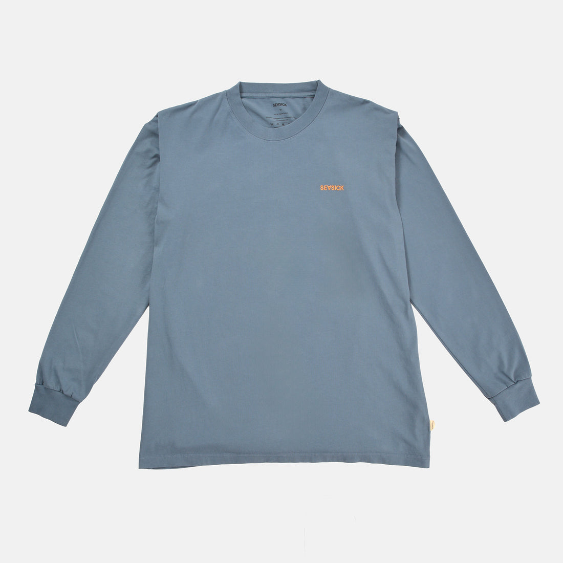 Seasick Seahorse Longsleeve - Ash Blue / Orange Blau Bild 2