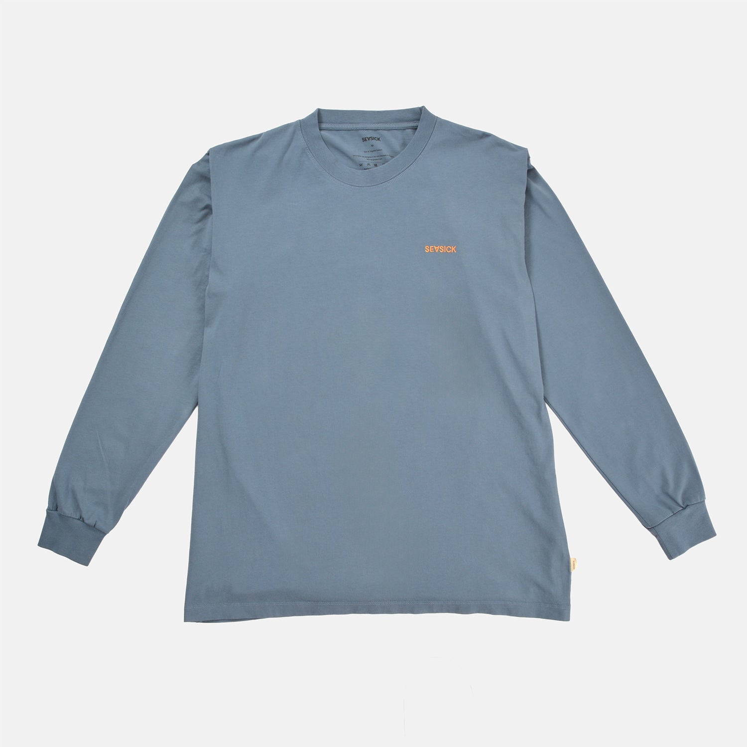 Seasick Seahorse Longsleeve - Ash Blue / Orange Blau Bild 2