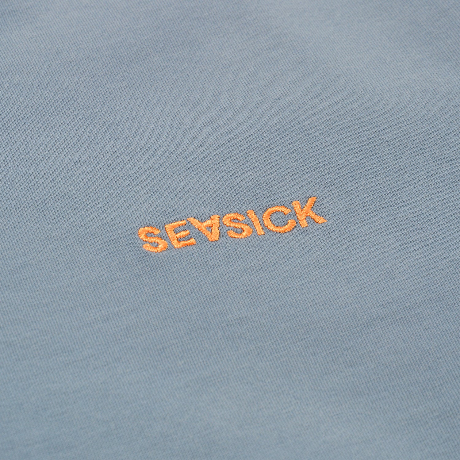 Seasick Seahorse Longsleeve - Ash Blue / Orange Blau Bild 3