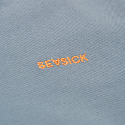 Seasick Seahorse Longsleeve - Ash Blue / Orange Blau Bild 3