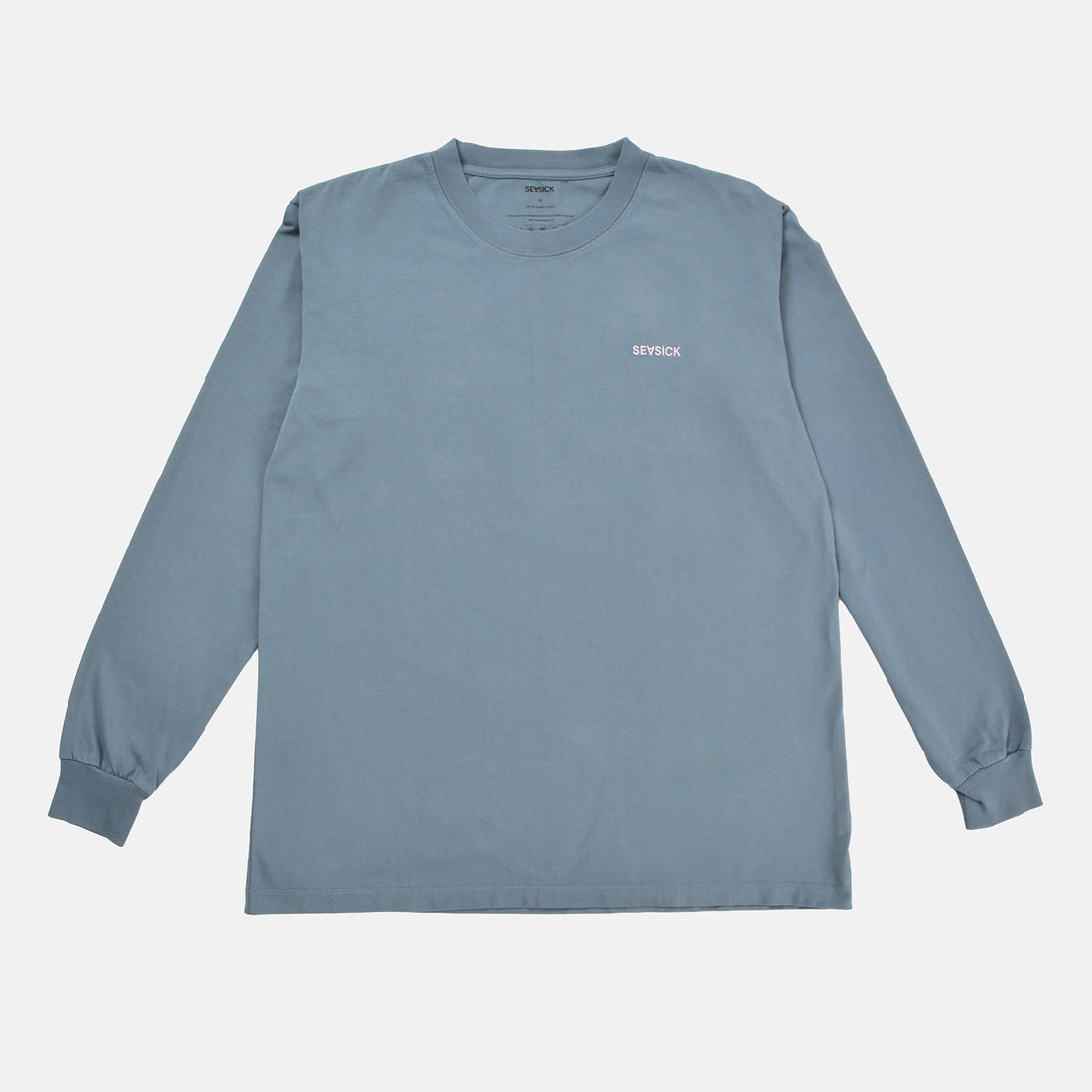Seasick Seahorse Longsleeve - Ash Blue / Pink Blau Bild 2