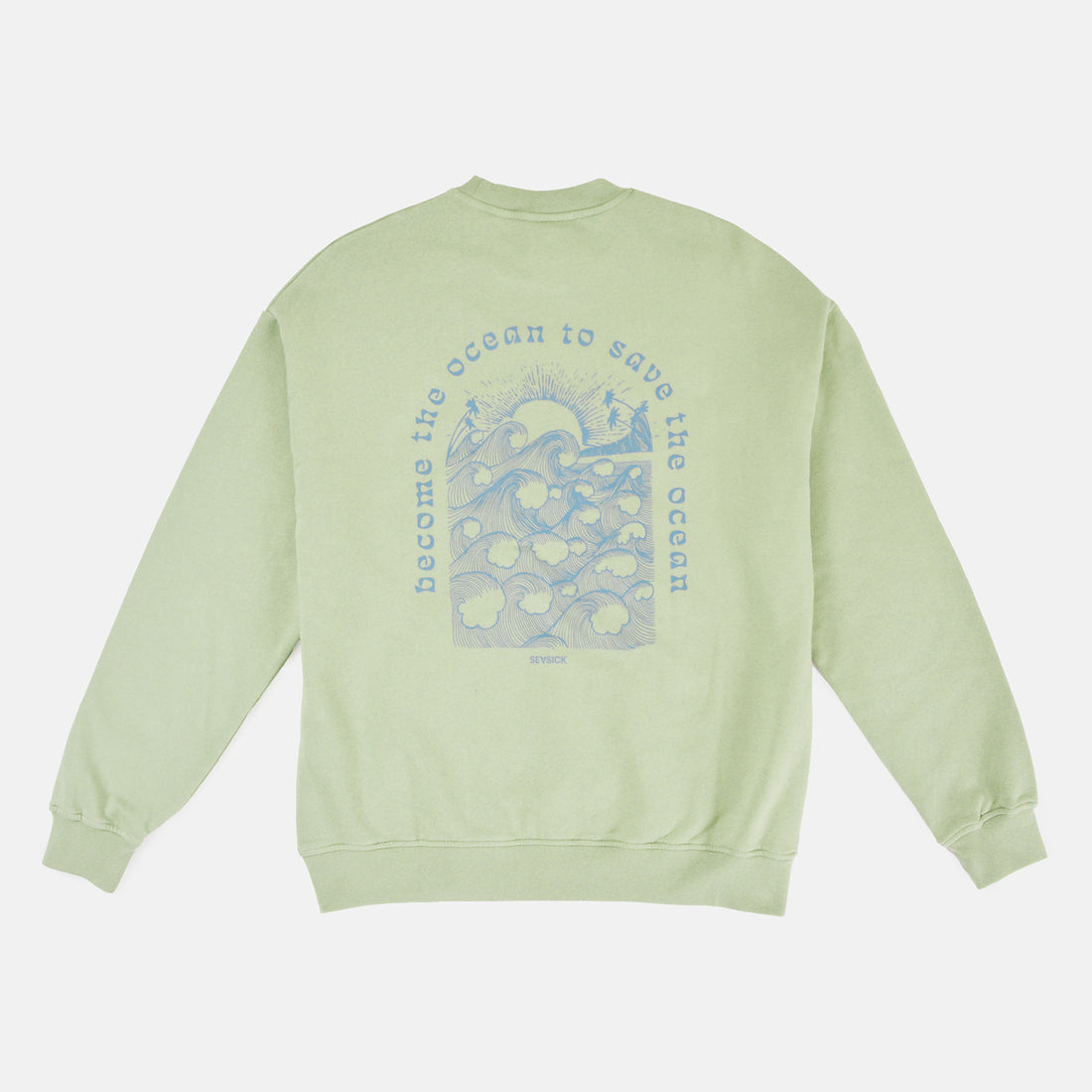Seasick Become The Ocean Crew - Light Olive Grün Bild 1