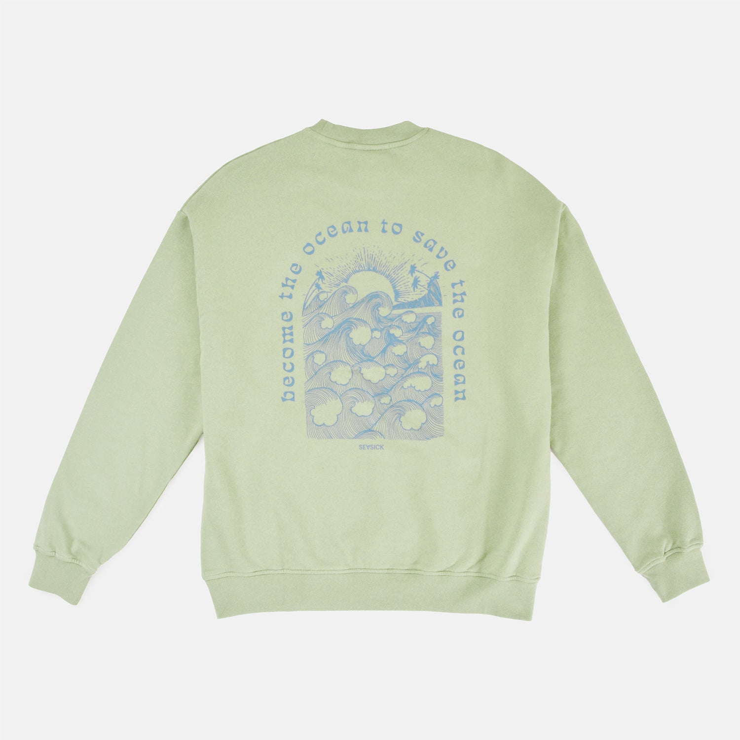 Seasick Become The Ocean Crew - Light Olive Grün Bild 1