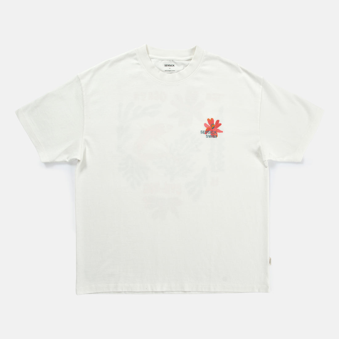 Seasick Flowers and Fish T-Shirt - White Weiß Bild 2