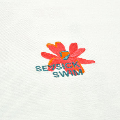 Seasick Flowers and Fish T-Shirt - White Weiß Bild 3