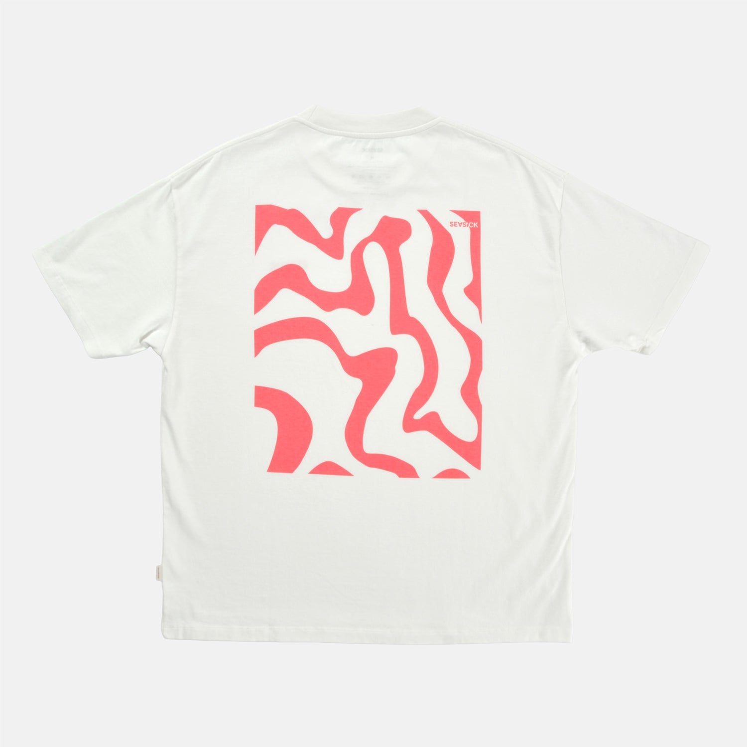 Seasick Pink Waves T-Shirt - White Weiß Bild 1