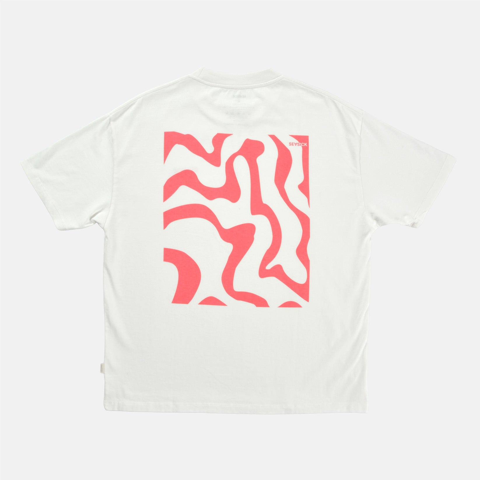 Seasick Pink Waves T-Shirt - White Weiß Bild 1