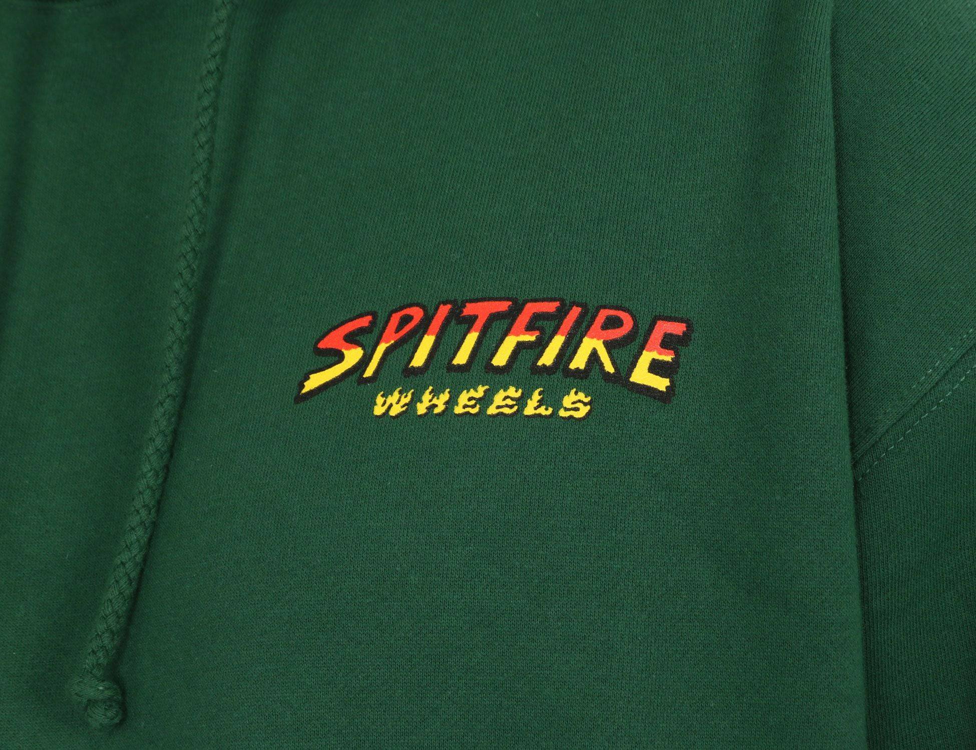 Spitfire Hell Hounds II Hoodie - Dark Green - Blowout Skateshop