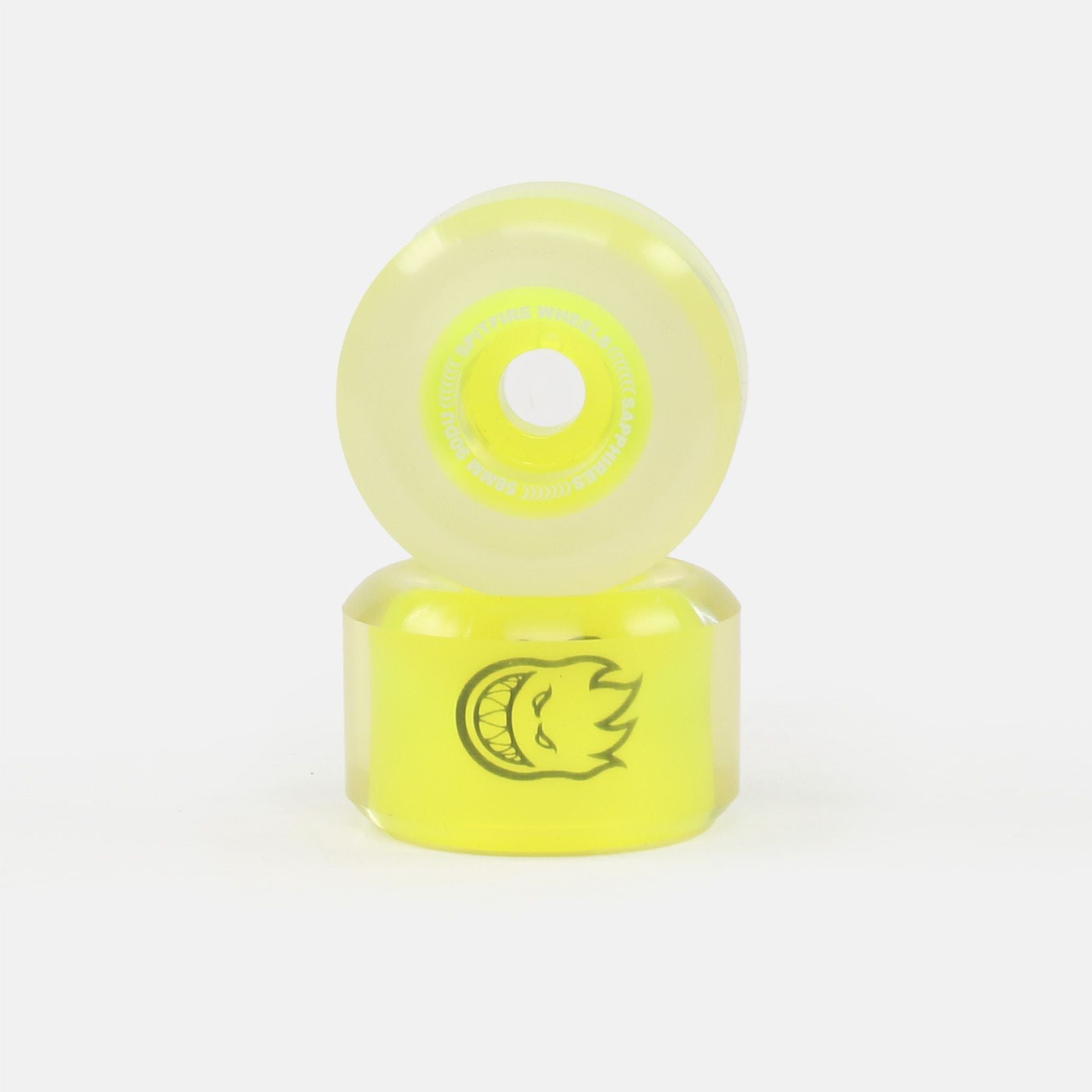 Spitfire Sapphire Neon Orange Conical Full 90A 58mm Wheels - Blowout Skateshop