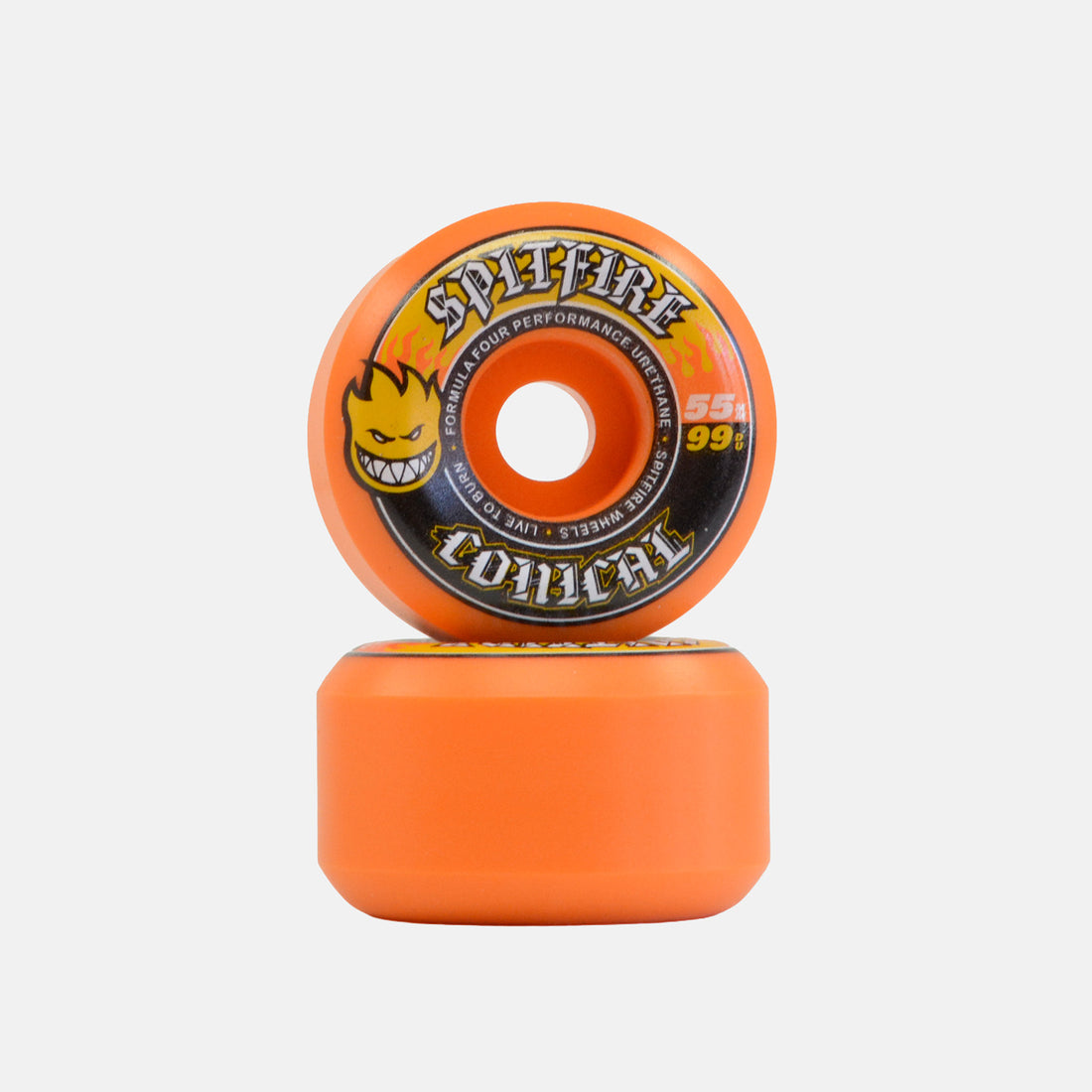 Spitfire F4 Team Conical 55mm 99a Wheels - Orange 0 Bild 1
