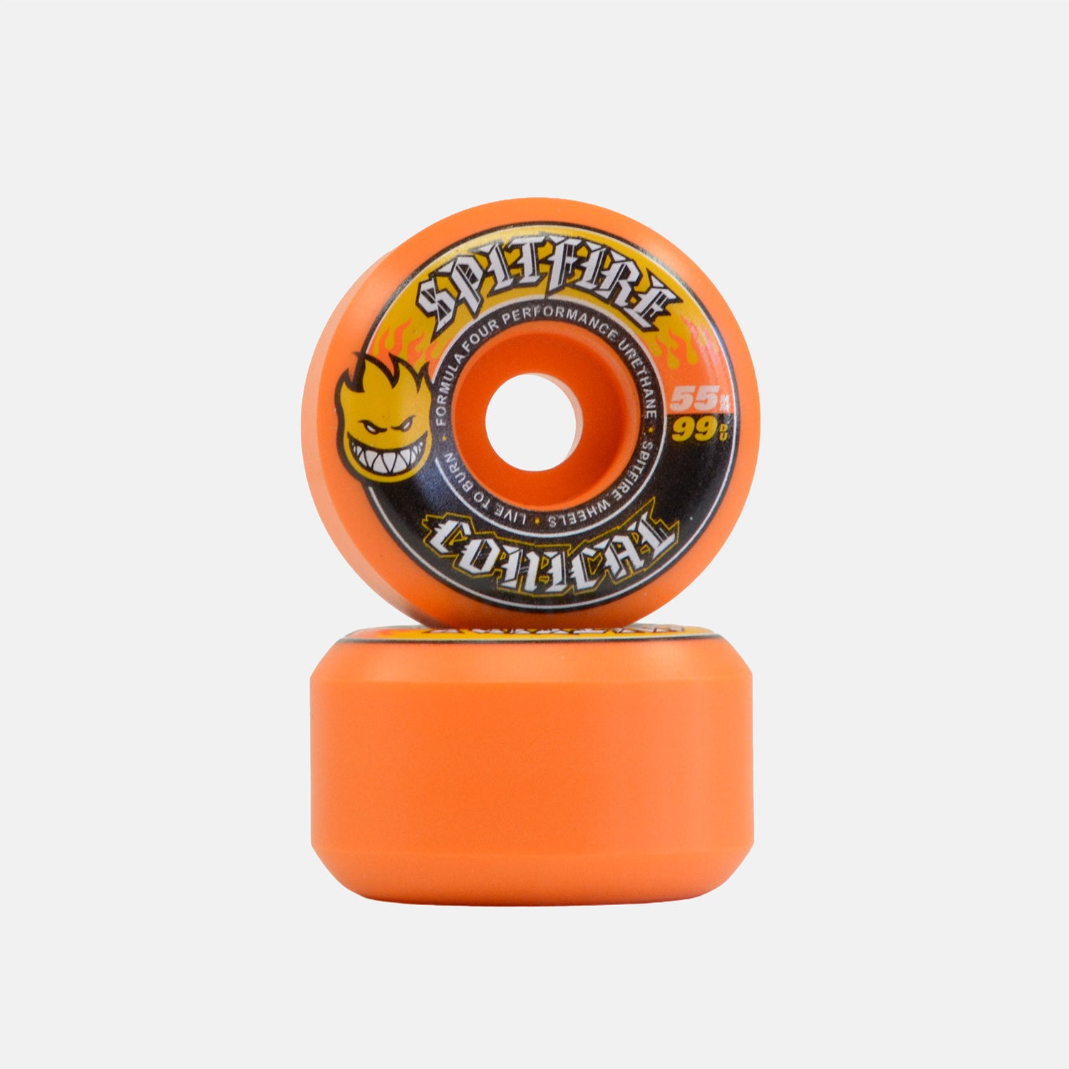Spitfire F4 Team Conical 55mm 99a Wheels - Orange 0 Bild 1