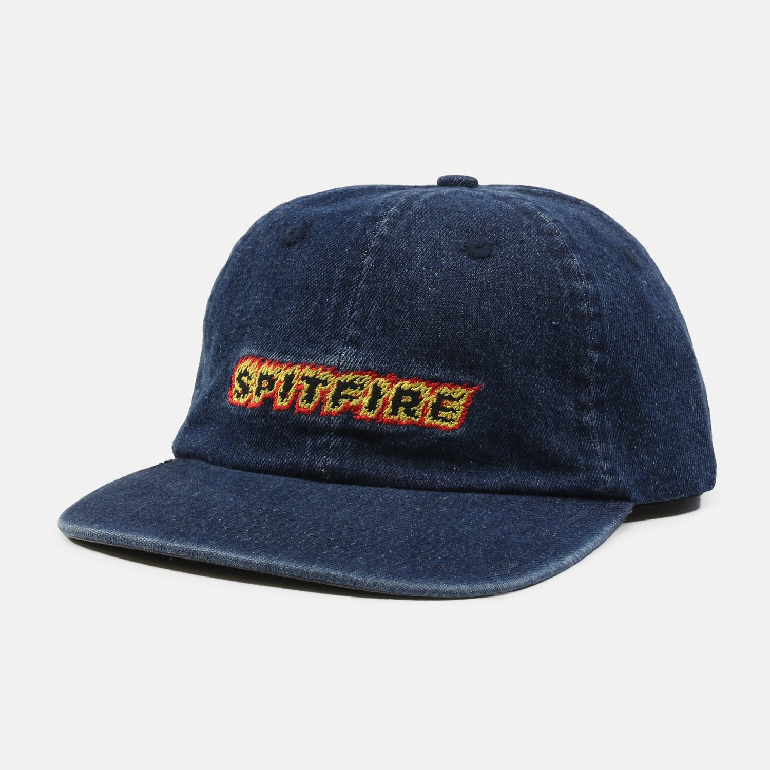 Spitfire Flames Script Cap - Denim Blau Bild 1