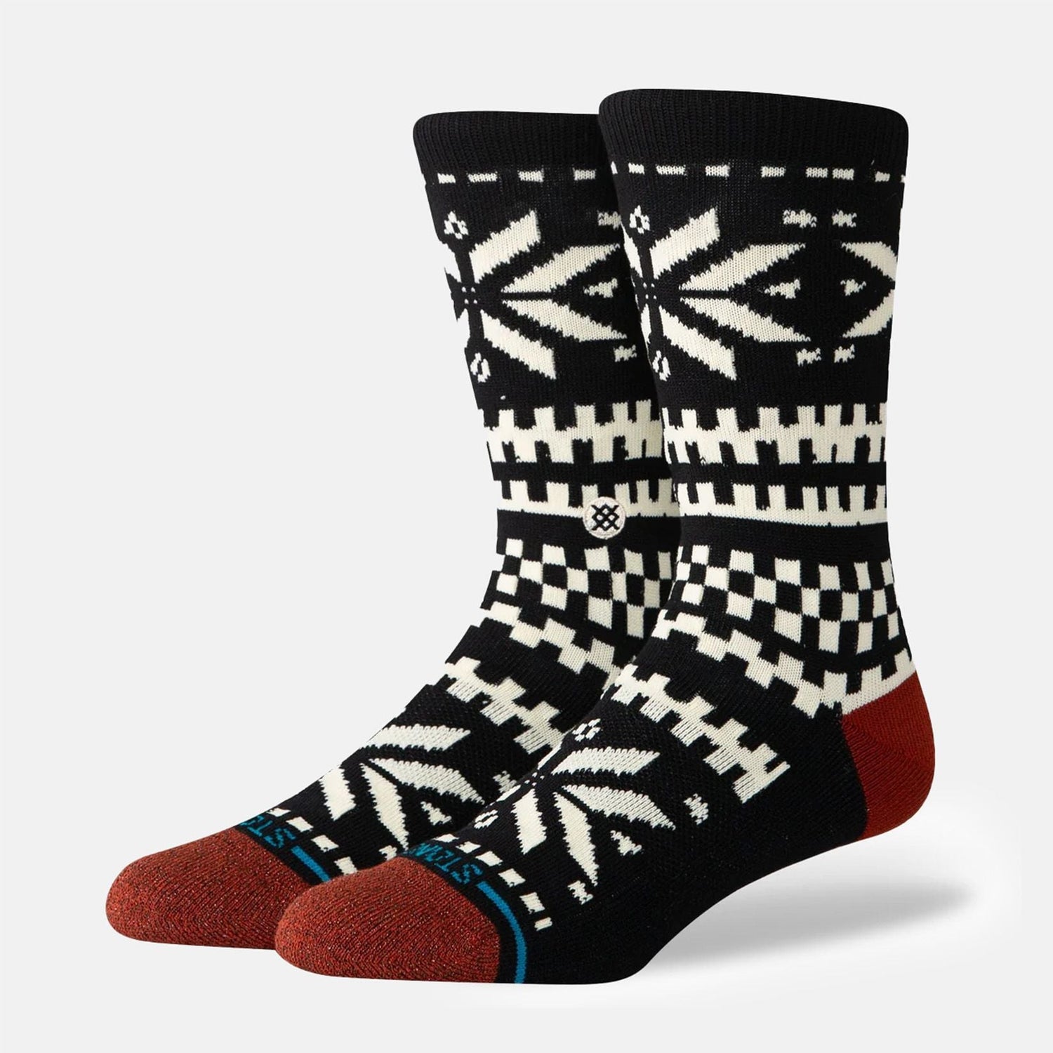 Stance Flake Crew Socke - Black Bild 1